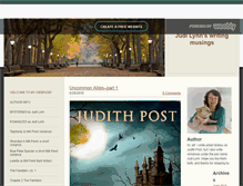 Tablet Screenshot of judithpostswritingmusings.com